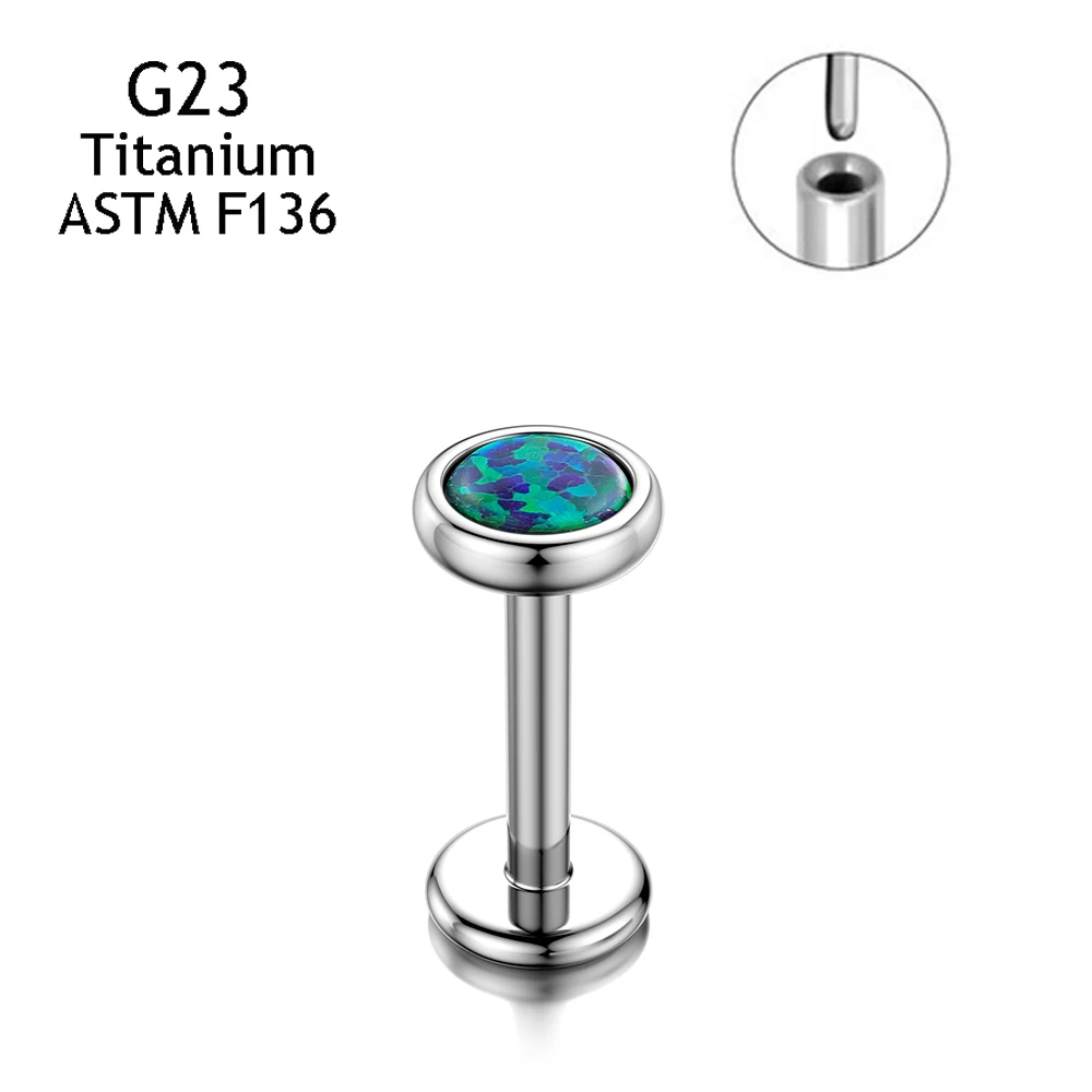 G23 Titanium Nose Conch Cartilage Push Pin Insertion Studs
