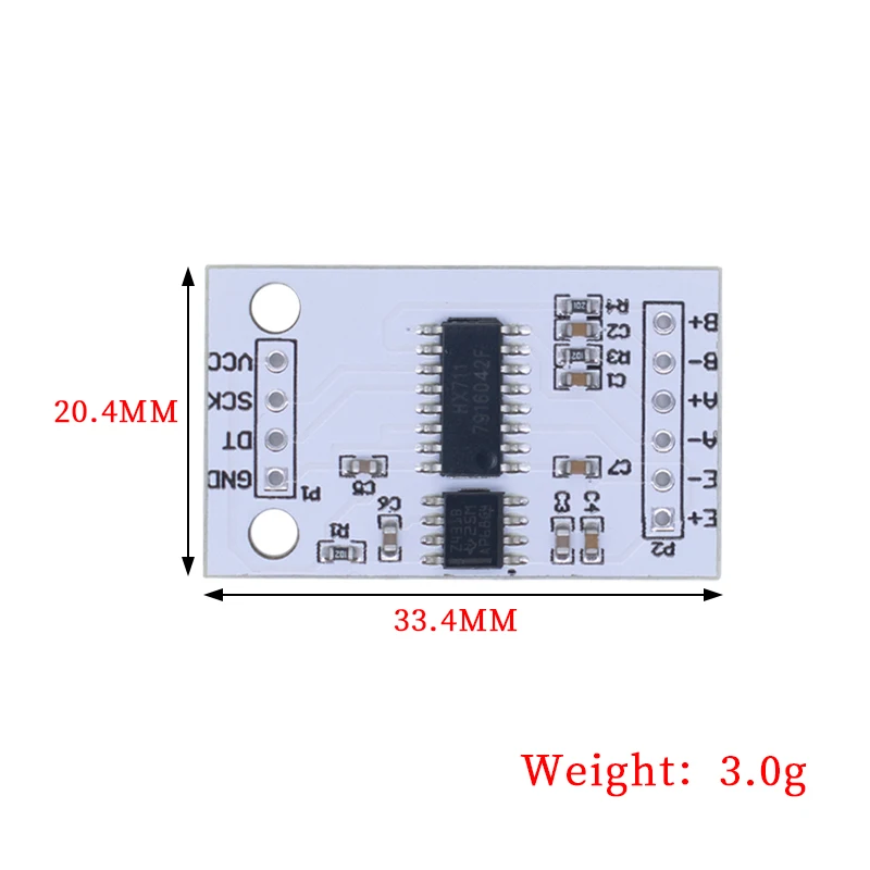 HX711 24-bit ADC module onboard TL431 external reference voltage dual-channel weighing sensor 24bit