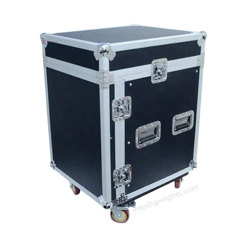 

10U/12U/14U/16U Amplifier Rack Case Dj Rack Cases With Side Table Audio System Rack Case With Wheels