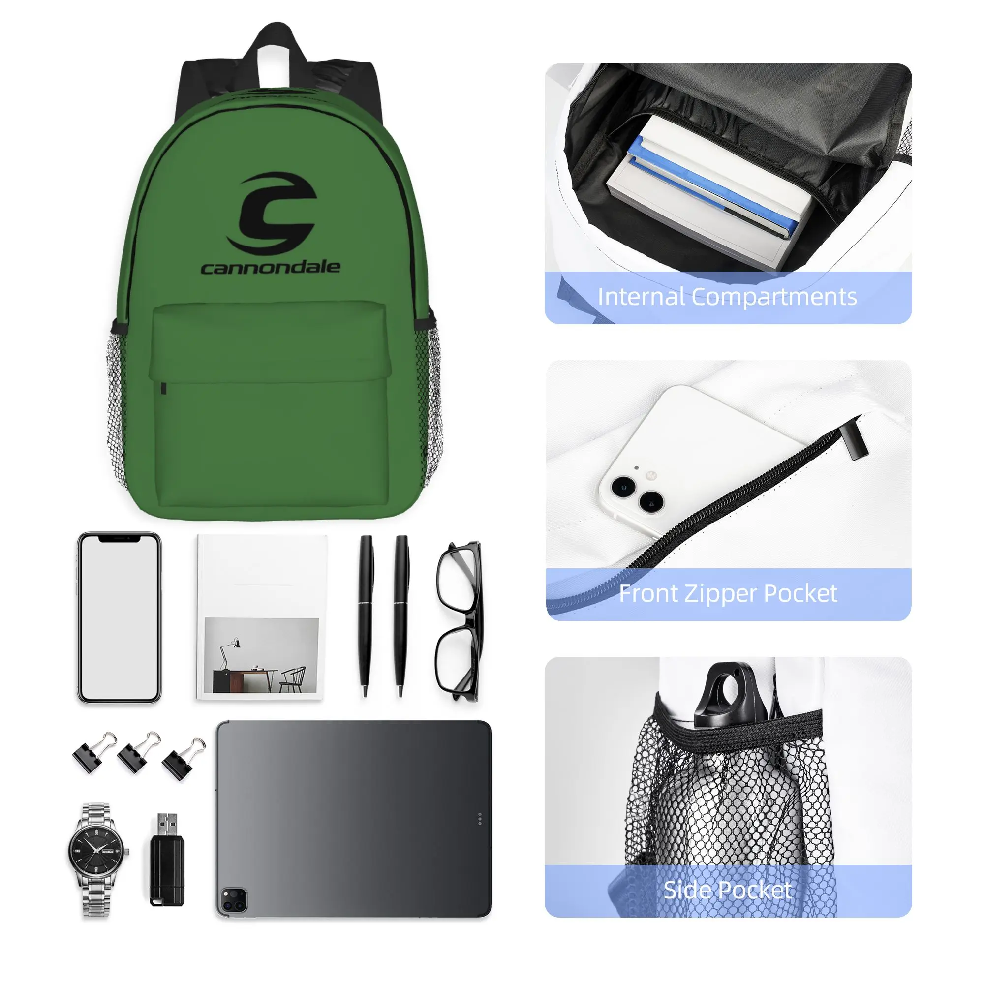 Cannondale Backpack Hot Sale Daypack Large Capacity Boys Girls BookBag Shoulder Bags for Men Women School Bag