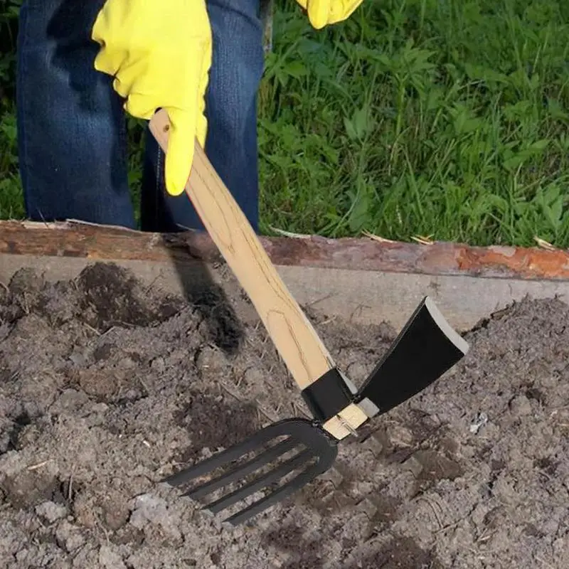 Artefacto de deshierbe de doble propósito, herramienta extractora de deshierbe, herramientas de azada de jardín con mano cómoda, herramienta agrícola para bonsái