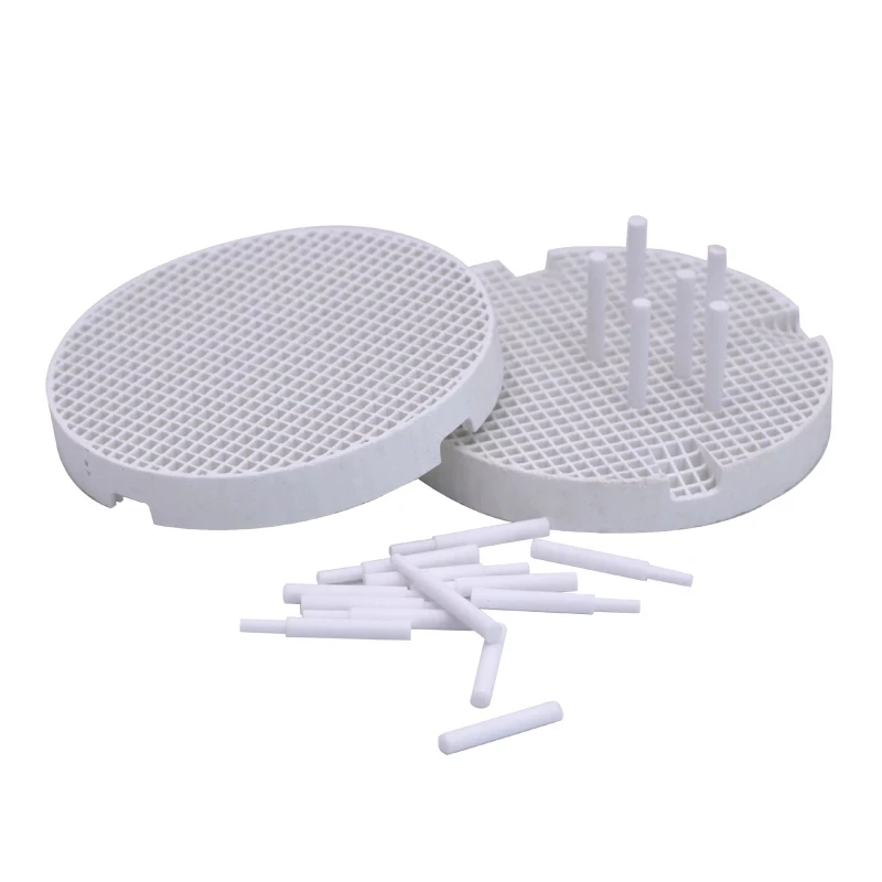 

Round Firing Trays with Ceramic and Metal Pins Honeycomb 2Firing Trays Circle Plate holder Dental Technician Supplies