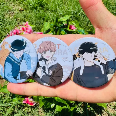 Anime Go for It, Nakamura! Nakamura Okuto Hirose Aiki Cosplay Costumes SPTE Tin Plated Pin Badge Accessories Pendant 58MM