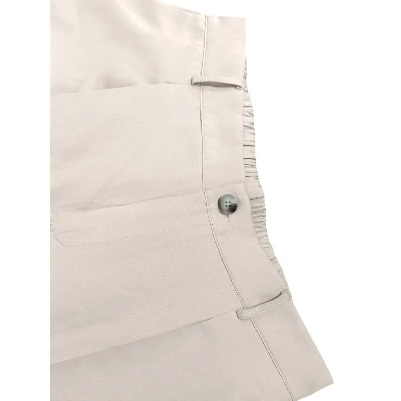 حجم كبير 1XL-5XL جديد أزياء المرأة عالية الخصر السراويل فضفاضة السيدات عارضة الخريف مستقيم مكتب واسعة الساق السراويل