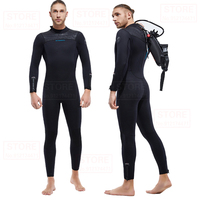 5MM Wetsuit Men Premium Neoprene Diving Suit for Deep Scuba Diving Snorkeling Thickened Warm Wetsuit Swimming Kayaking Surf Suit