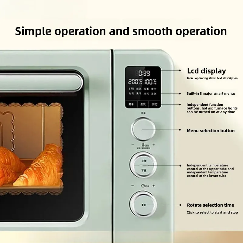 Electric oven household baking multi-functional frying and baking machine large capacity