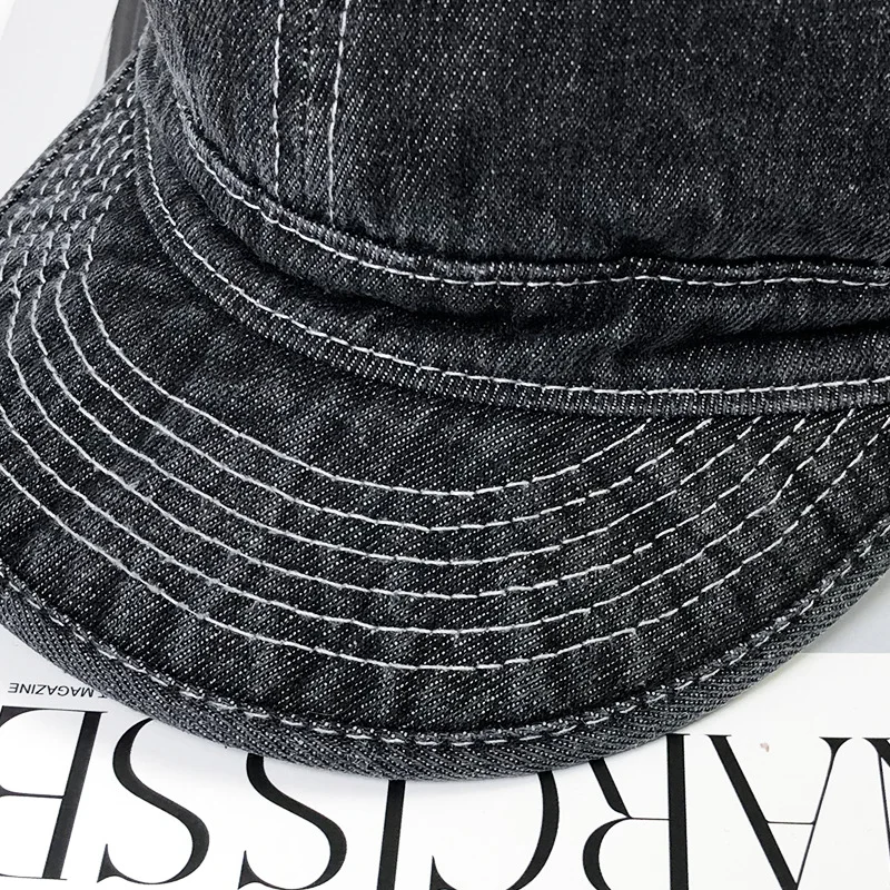 Weiche Baseballkappe für Herren mit kurzer Krempe, Hip-Hop-Mode, Mütze im Trucker-Stil aus Baumwolle, stilvoll, Jugend, Jungen – Detail 9