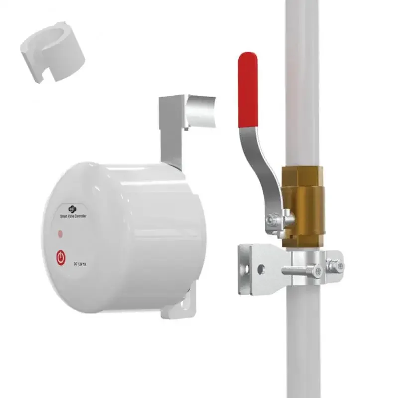 Tuya Smart WiFi Water Gas Valve ON/OFF Auto Control Timer DN15 DN20 Pipe Valve Support Alexa Remote Controller Gas Sensor