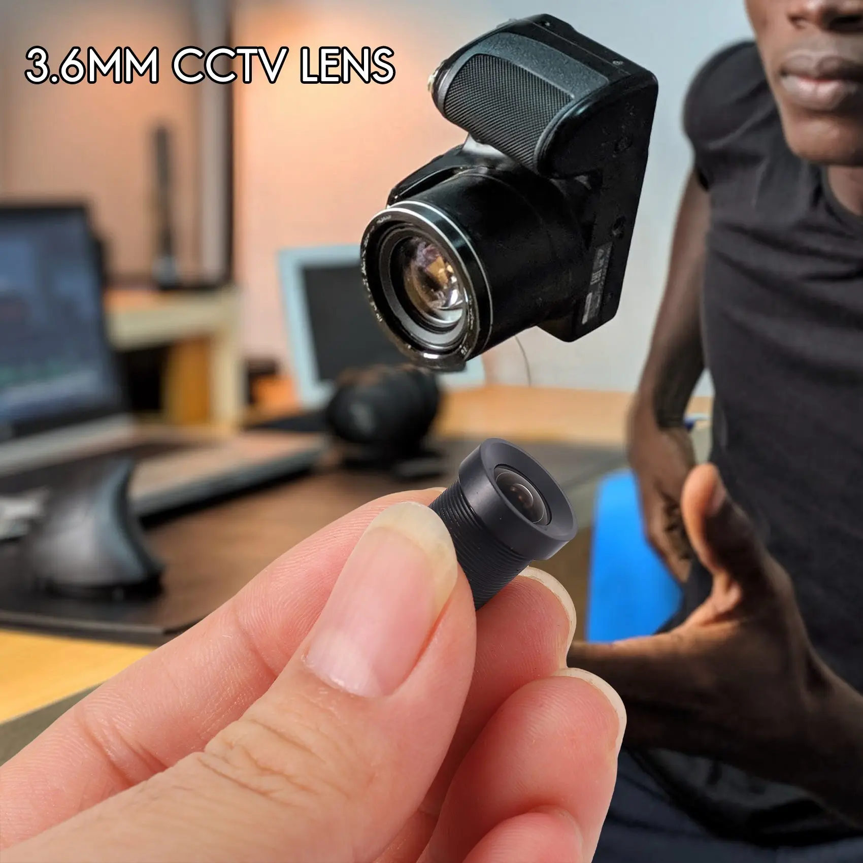 ✼3.6mm 92 Degree Wide Angle CCTV Camera IR Board Lens Focal for 1/3