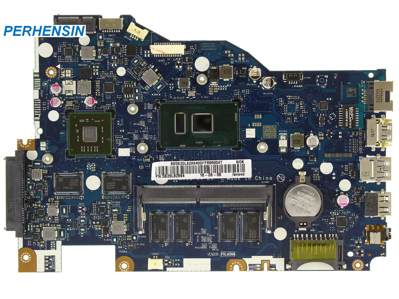 

FOR Lenovo IP 110-15ISK Mainboard LA-D562P i5-6200U 4GB Radeon R5 M430 2GB VRAM 5B20L82894