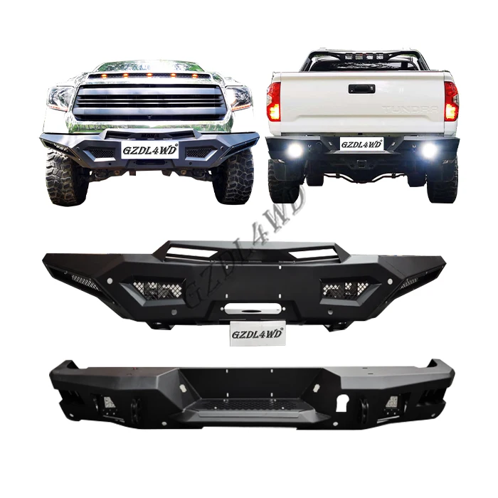 

4WD Winch Bumper Bull Bar For Tundra Pickup Trucks Aftermarket Bumper Accessories Front & Rear Bumper