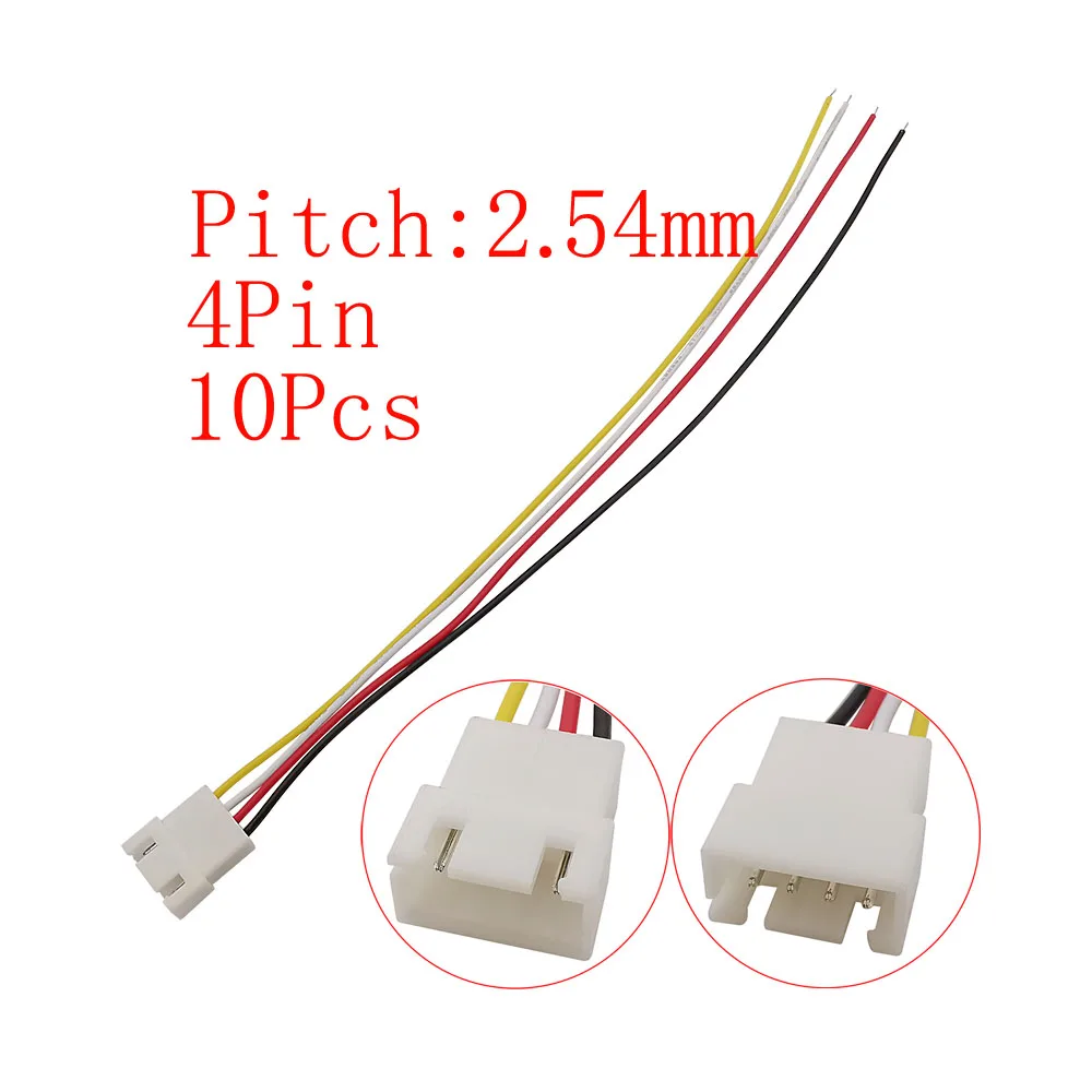 10 Stück Micro JST XH 2,54 mm Rastermaß 2/3/4/5/6 Pin Stecker / XH2,54 Buchse Verlängerungskabel Draht Kabelstecker 20 cm 26 AWG