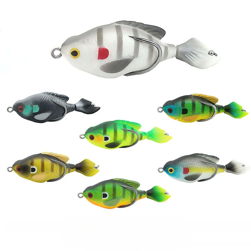 

1PC Professional 7.5cm 8.6g Fishing Lure Artificial 3D Eyes Rotatable Soft Fish Baits Tail Wobbler