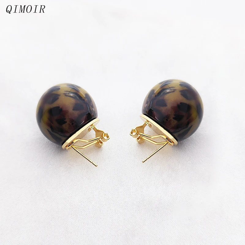 

Leopard Print Ball Post Earrings For Women Fashion Jewelry Timeless Classic New Styles Hot Selling Items Holiday Gifts C1789