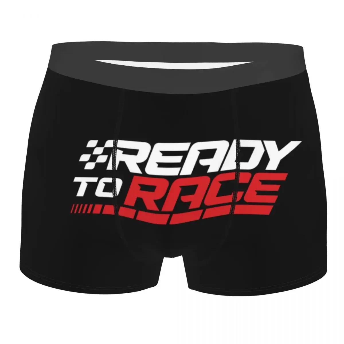 Male Funny Ready To Race Underwear Motocross Bitumen Boxer Briefs Breathable Shorts Panties Underpants