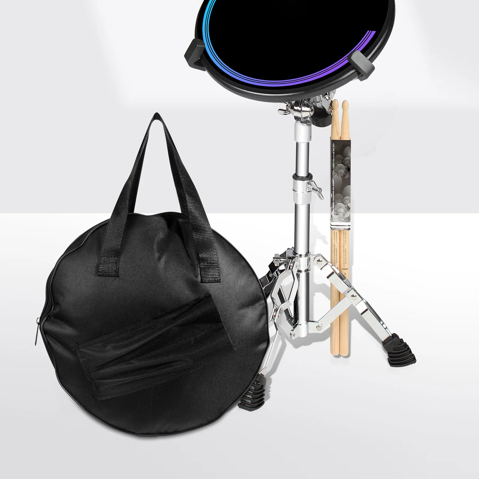 Dumb Drum Bag Oxford Cloth Portable Drum Practice Pad Case Thickened Storage Pouch For Percussion Instrument Carry