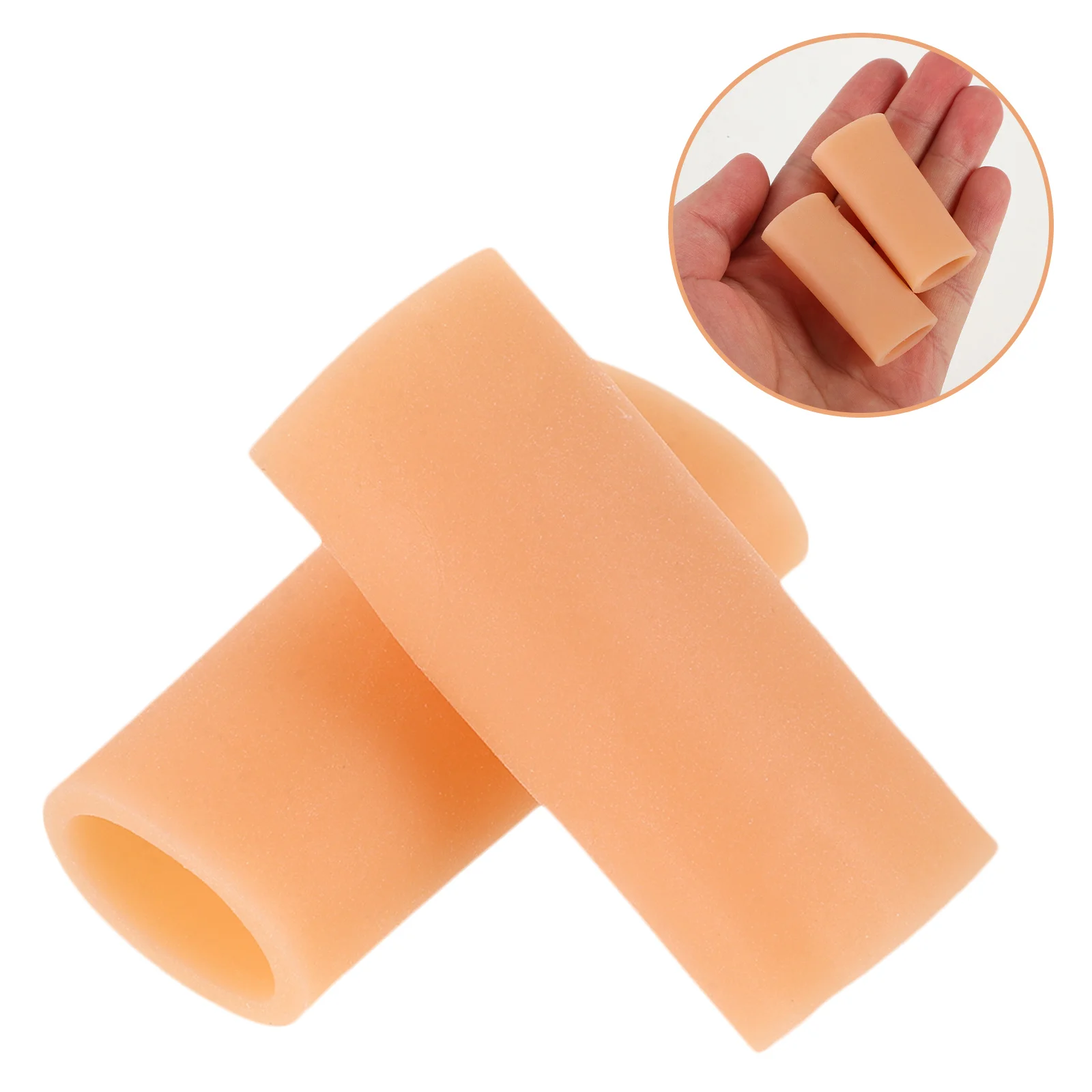 10pcs Silicone Finger Covers Anti-Wear Reusable Protective Sleeve For Joint Hand Protection Portable Finger Protector Typing