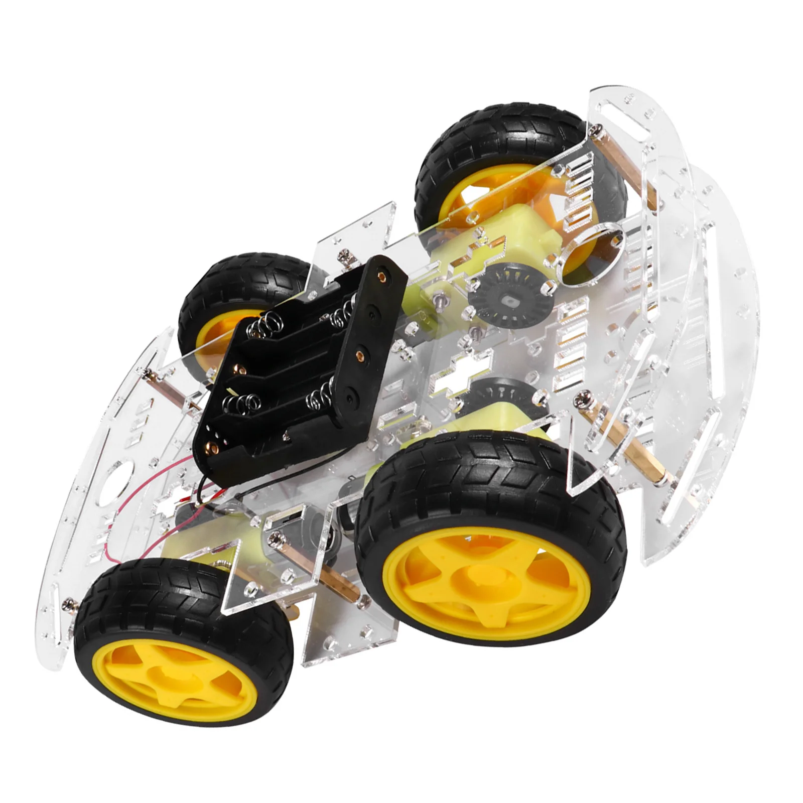 

1 Set Smart Robot Car Chassis Kit Diy Stem Educational Platform For Kids Tracing Obstacle Avoidance Self Assembly Chassis