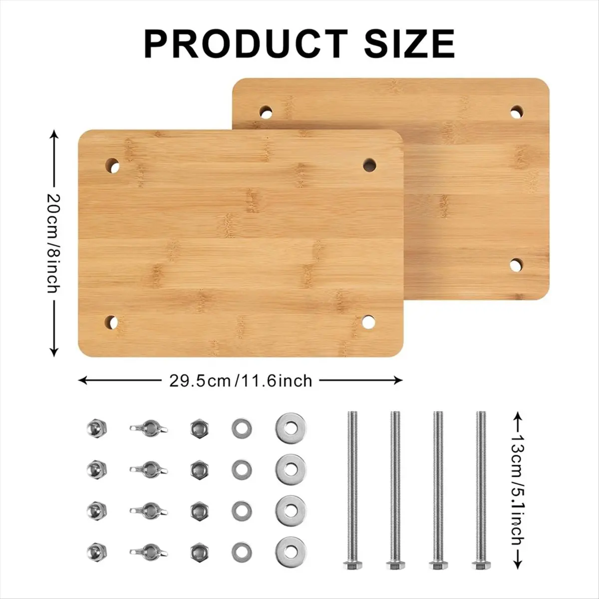 FTGT-Book Press Bookbinding, Wooden Bamboo Book Press, Portable Book Binding Press Kits for Bookbinding Supplies