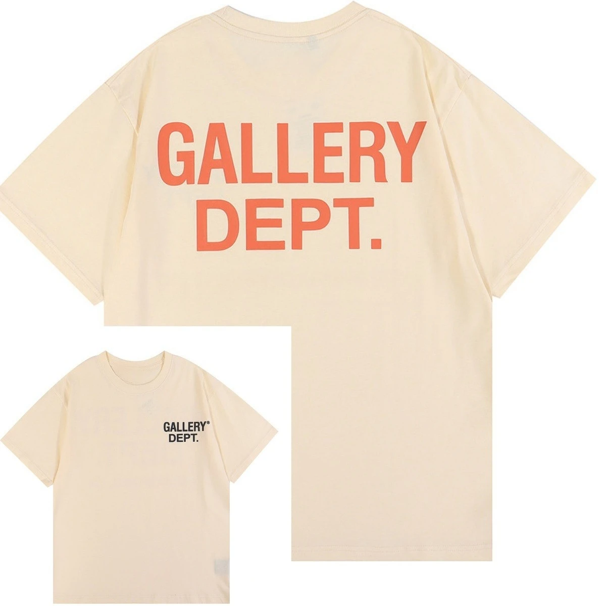 Rare 2026 New Sale Classic Logo Letter Print Basic T-shirt Men and Women Couple Loose High Street Short Sleeve Summer