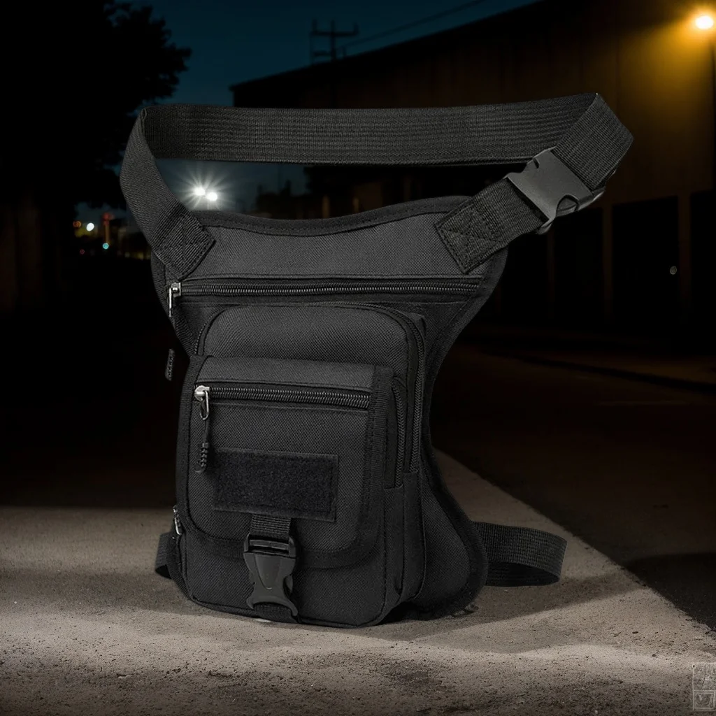 

Водонепроницаемая мотоциклетная сумка с откидной ногой — камуфляжная тактическая поясная сумка для пеших прогулок (большая вместимость)