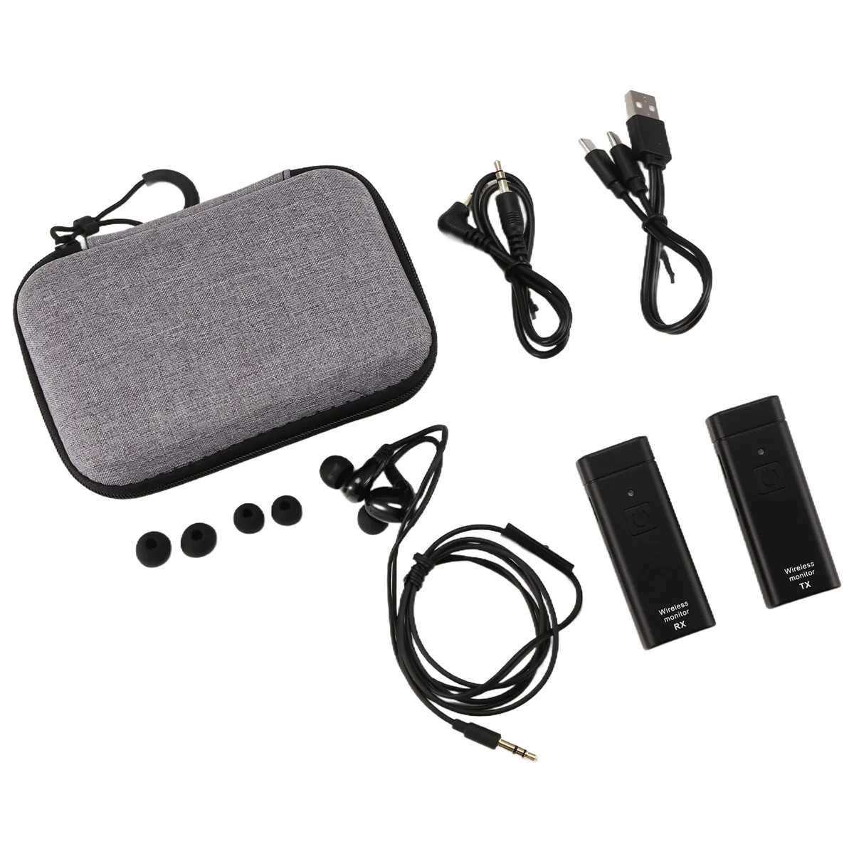NEW Wireless Earphone Monitoring System Professional IEM Stereo Transmitter Receiver with Real-Time Ear Return