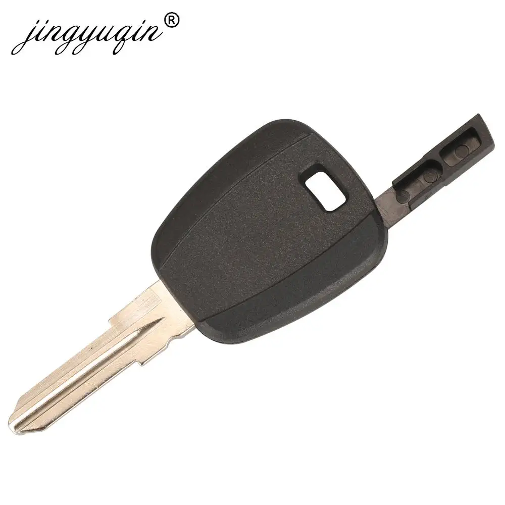 Jingyuqin 10 pz per Fiat Key Shell nero vuoto per Fiat 500 Ducato Transponder chiave Uncut SIP22 /GT10/GT15R sostituzione lama