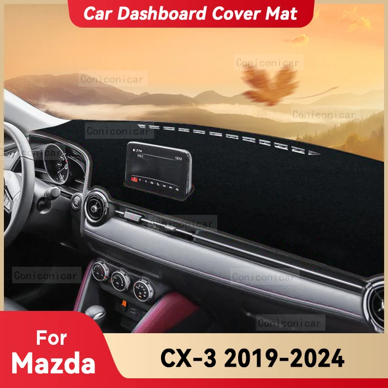 

Защитный коврик для приборной панели автомобиля MAZDA CX-3 CX3 2019-2024