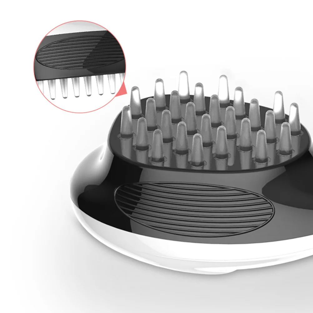 

Head Massage Comb 26 Silicone Contacts 8000RPM Vibration Ergonomic Handle Scalp Electric Massager Promotes