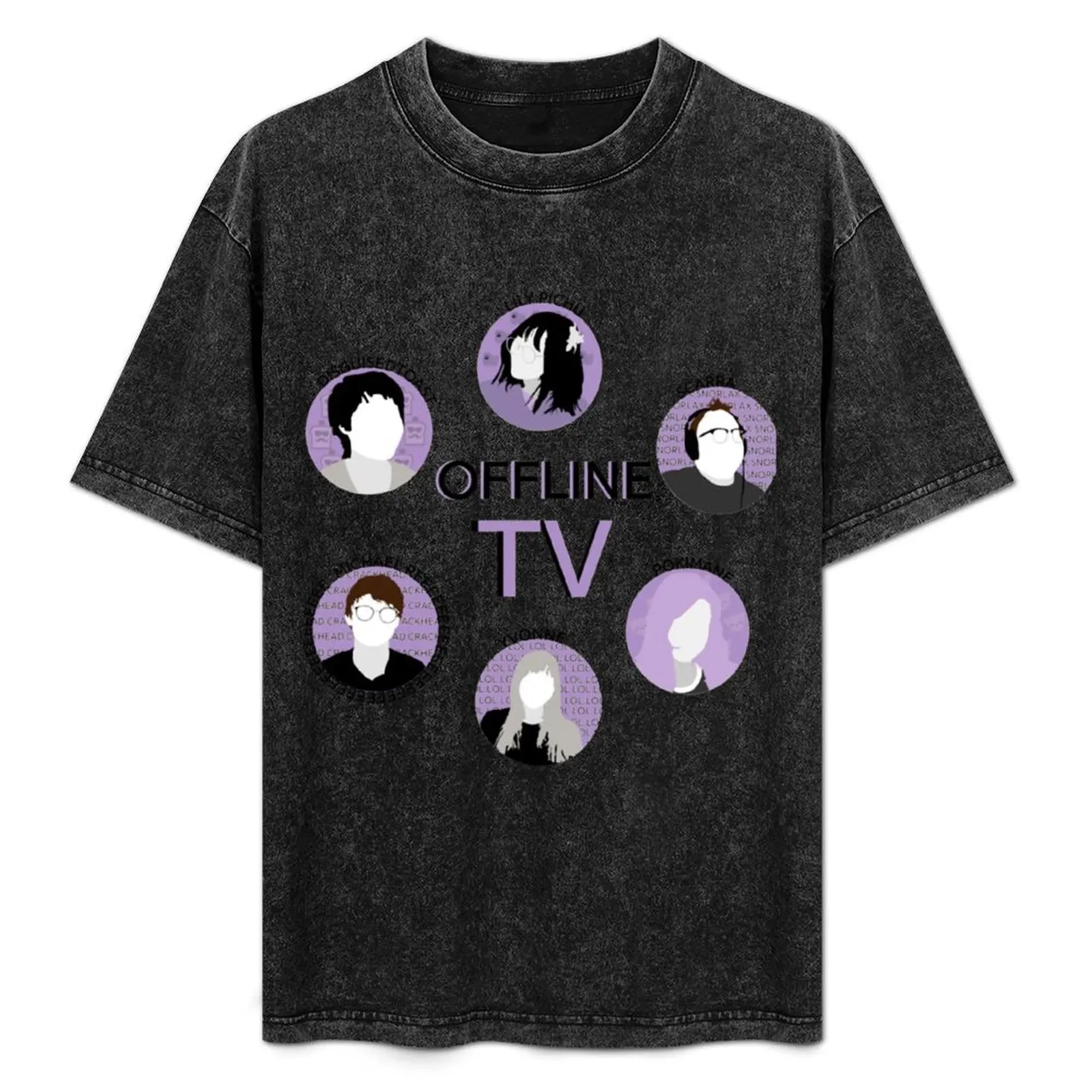 

Offline TV (No Fedmyster) T-Shirt cotton man t-shirts quick drying Blouse funny costumes mens designer clothes