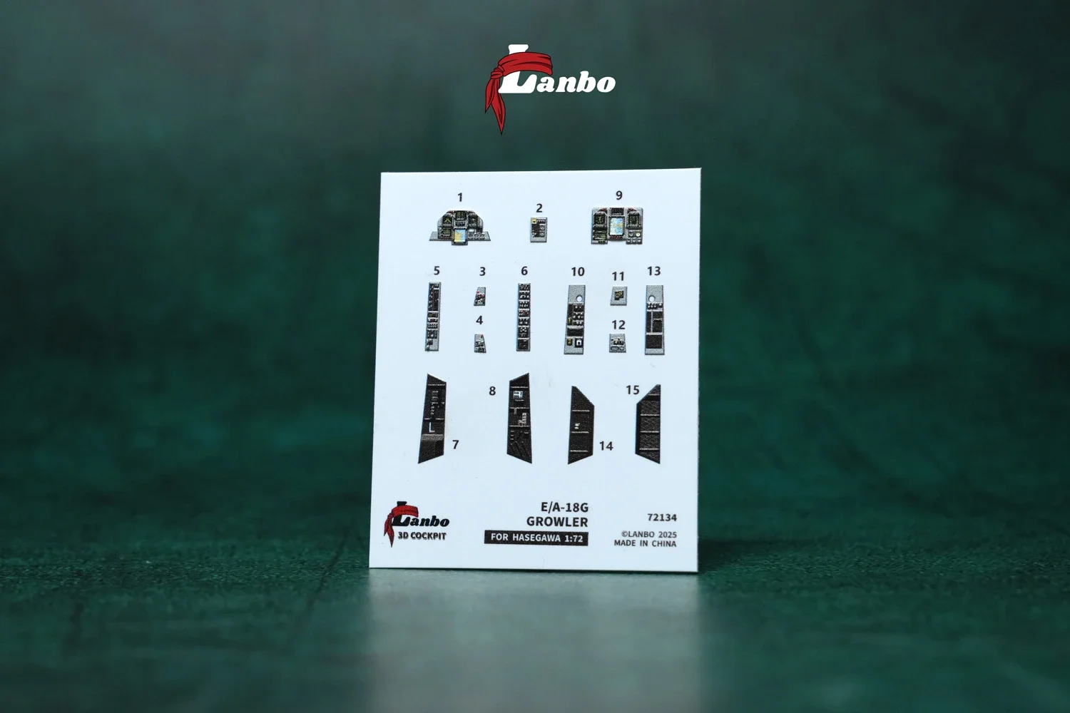 

Lanbo Models 3D Color Cockpit Instrument 72134 EA-18G Fighter (для комплекта Hasegawa) 1/72