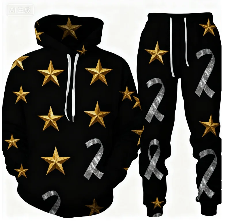 عيد الميلاد قطعتين هوديي بانت مجموعات سانتا كلوز ثلاثية الأبعاد طباعة مجموعة الرجال النساء موضة هوديي + مجموعة بناطيل رجالي هدايا عيد الميلاد بدلة رياضية #6