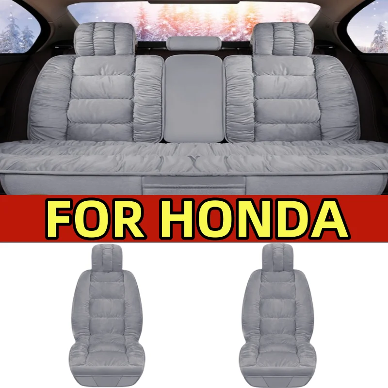 

FOR HONDA Car seat cover thickened short plush winter warmth, thickened soft and comfortable fully wrapped 5 seat cover
