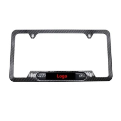 USER-X Car license plate frame protection frame aluminum alloy license plate frame unique personality modification