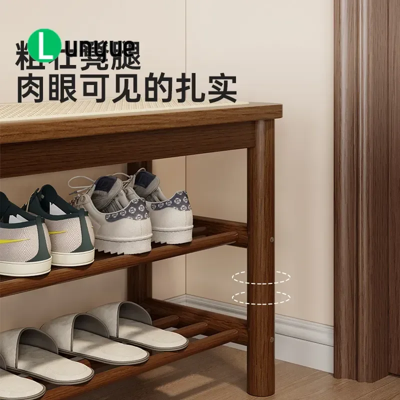 Medieval Style Shoe Changing Stool Narrow Entryway Bench for Home Doorway Sofa Seat Space Saving Designer Footwear Storage