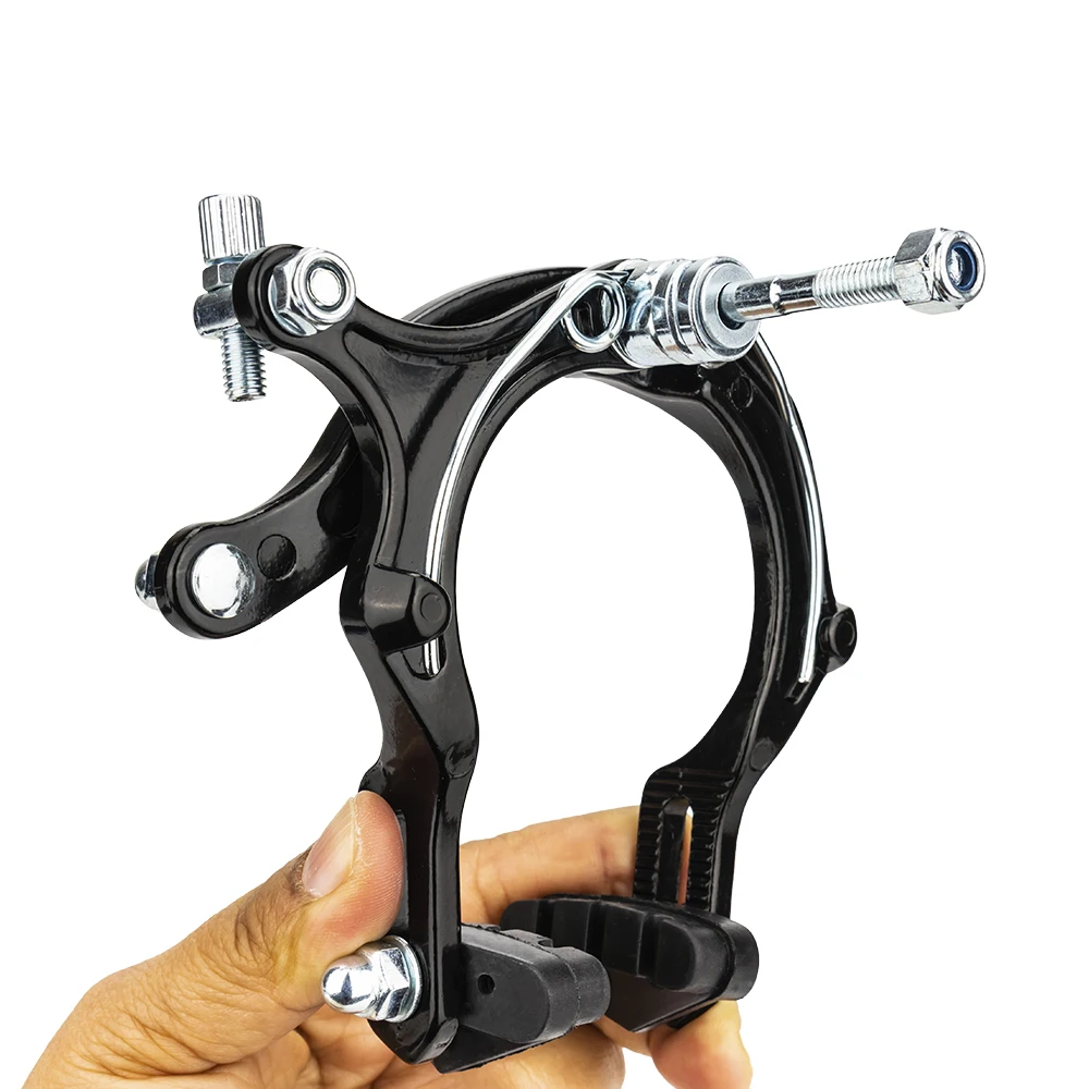新品/超軽量自転車カーボンベースブレーキキャリパー/アルミリムパッド/フロント用 Ztto-ロングブレーキキャリパーとブレーキパッド,1セット,マウンテン