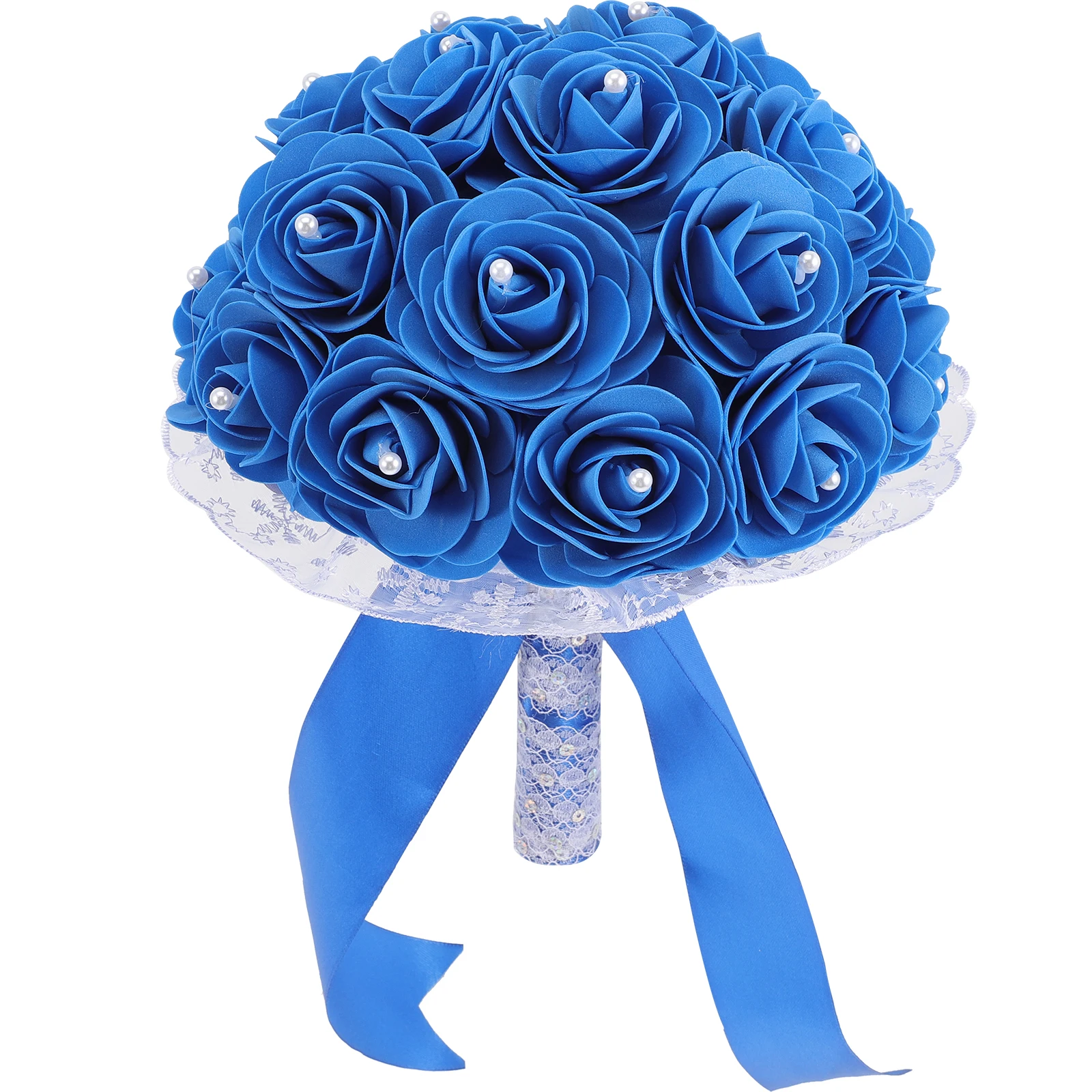 

Artificial Wedding Bouquet Bridal Flowers Elegant Lace Decor Simulation H Bouquet for Bride Bridesmaids Party Accessories