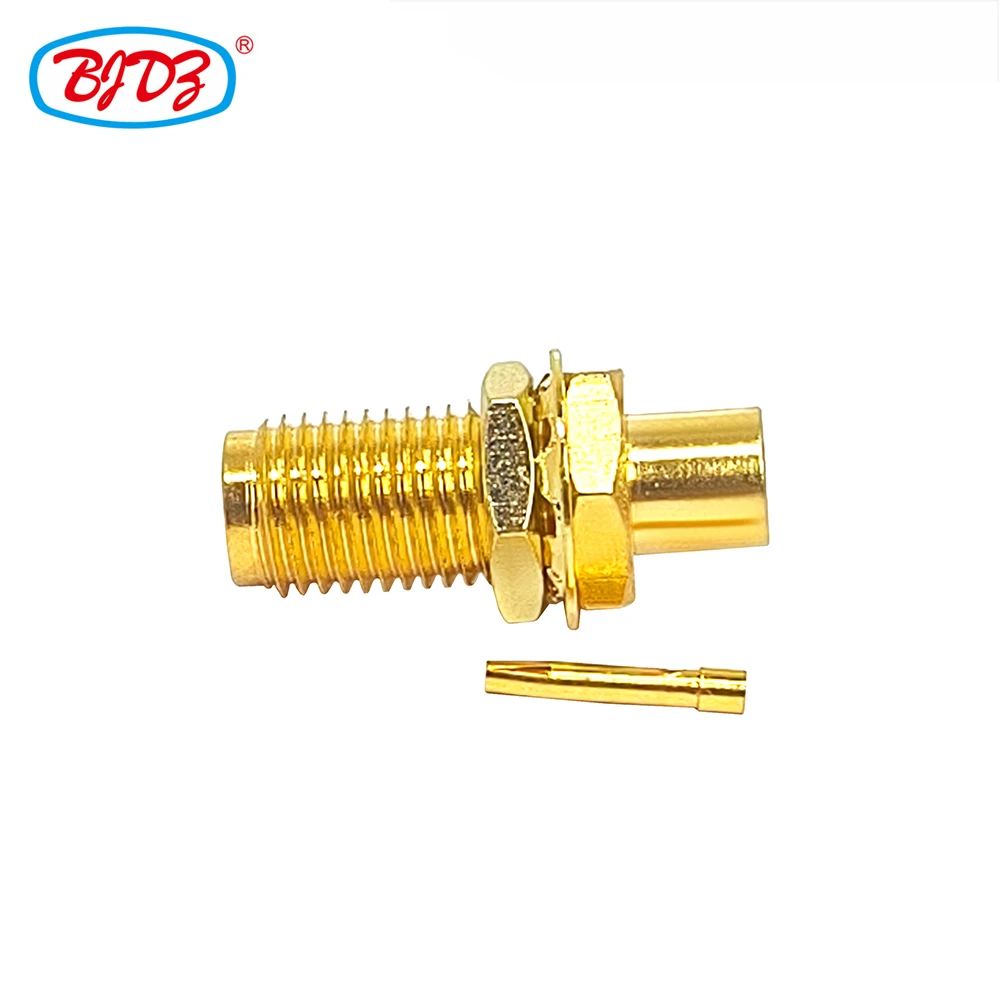 Free Shipping 10PCS SMA Female Bulkhead Connector for RG402 Cable