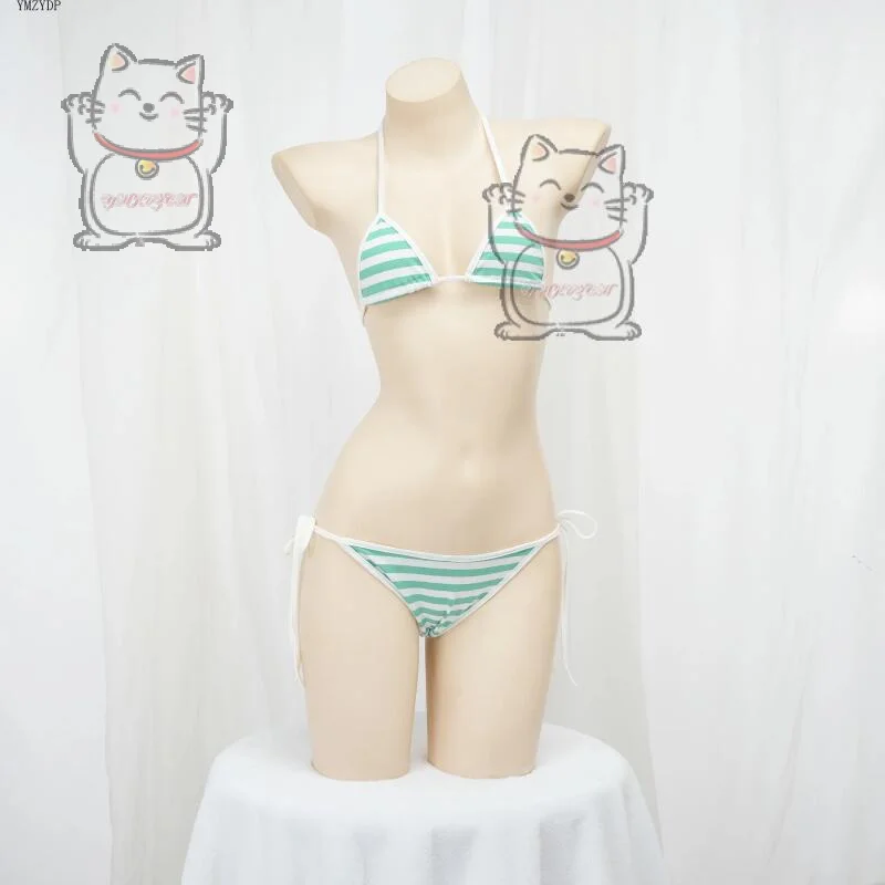 ملابس داخلية ممتعة من الرسوم المتحركة، زي أخضر مثير، هدية لحفلات الهالوين كرنفال #5