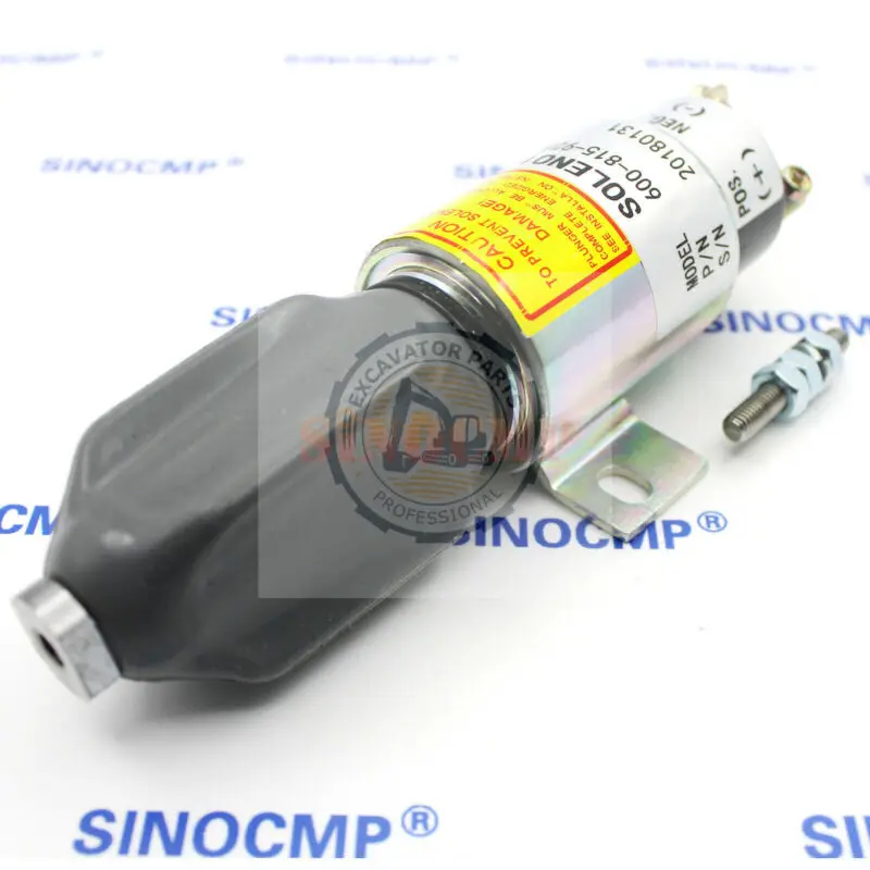 1pc Valve Fuel Solenoid 600-815-9260 600-815-9261 For Komatsu PC128US 600-815-9261 WA100 Shutoff Excavators Accessories Parts