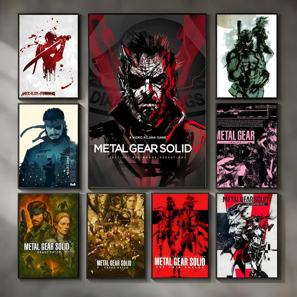 Action Game Metal Gear Solid Poster Modern Interior Wall Decor & Trendy Home Highlights