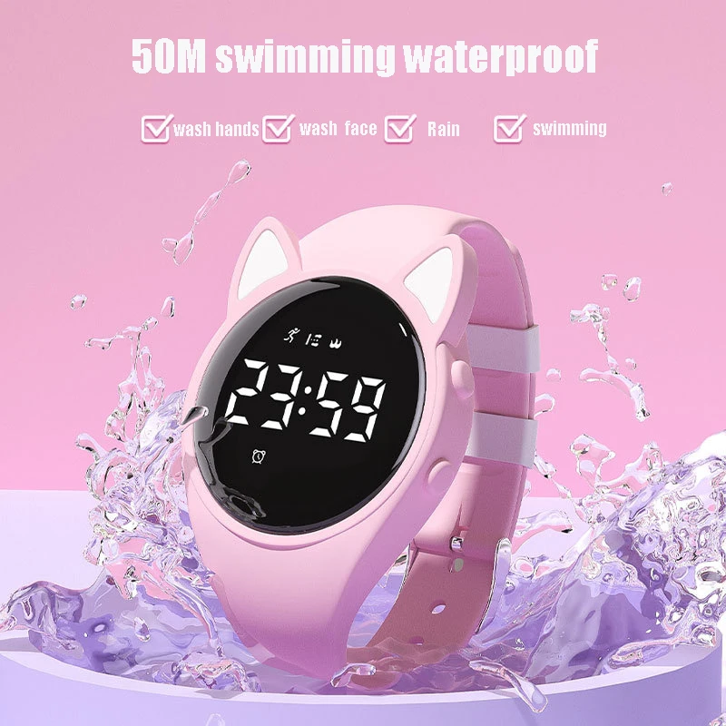 Children's Watch Electronic Kids WristWatch for Boy Girl 50m Swimming Waterproof Student Sports  Digital Watch kids watch reloj