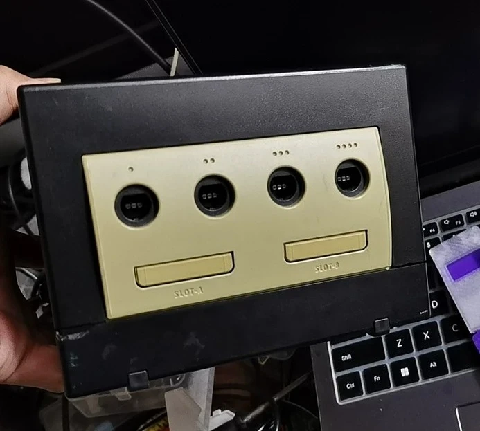 Used Modified Retro Gaming Console System with Gcdual Module RGB HDMI Video Output Picoloader Installed for NGC