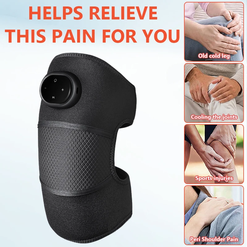 5 التروس التدفئة الكهربائية حماية الركبة تدليك العضلات الاسترخاء الدافئة ضغط حماية المفاصل الرقبة الكتف الركبة الاهتزاز الصحافة #1