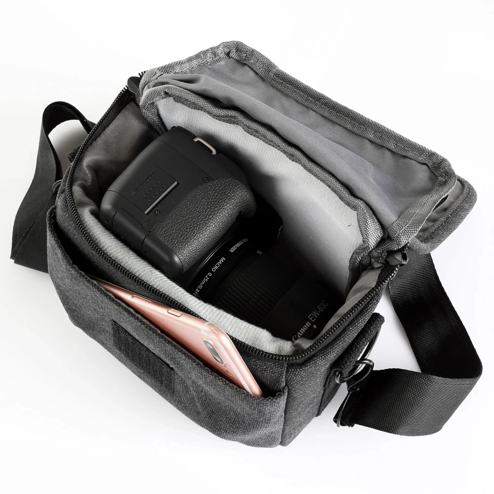 Camera Bag for Sony Canon EOS R100 R10 R50 R7 RP 250D 200D M200 M50 M6 SX70 SX60 Nikon ZFC Z50 Z30 Z5 D3500 B700 B600 P530 P610