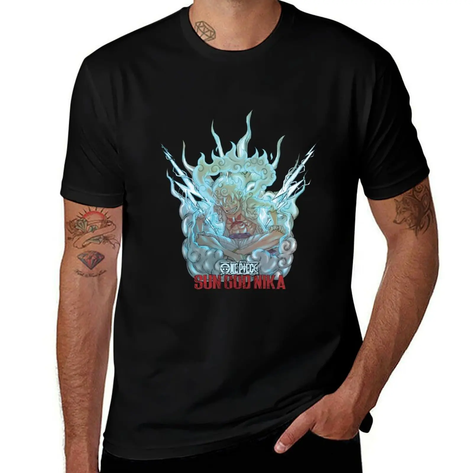 Футболка The Sun God Nika, рубашки с рисунком, подарки для парня, одежда больших размеров, футболки большого размера, мужские рубашки для тренировок для мужчин