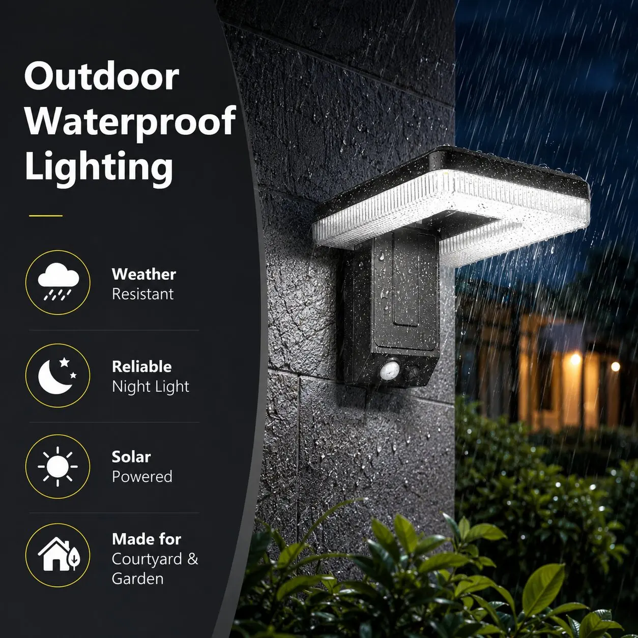 

Outdoor Solar Light 120° Foldable Wall Lamp Waterproof Spotlights 3 Modes Motion Sensor Street Light Garden Decor