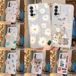 Flower Clear Soft TPU Case For Realme GT Master Edition Cover Q3 Pro Carnival Bumper Capa Coque For OPPO Realme Q3 Pro Carnival