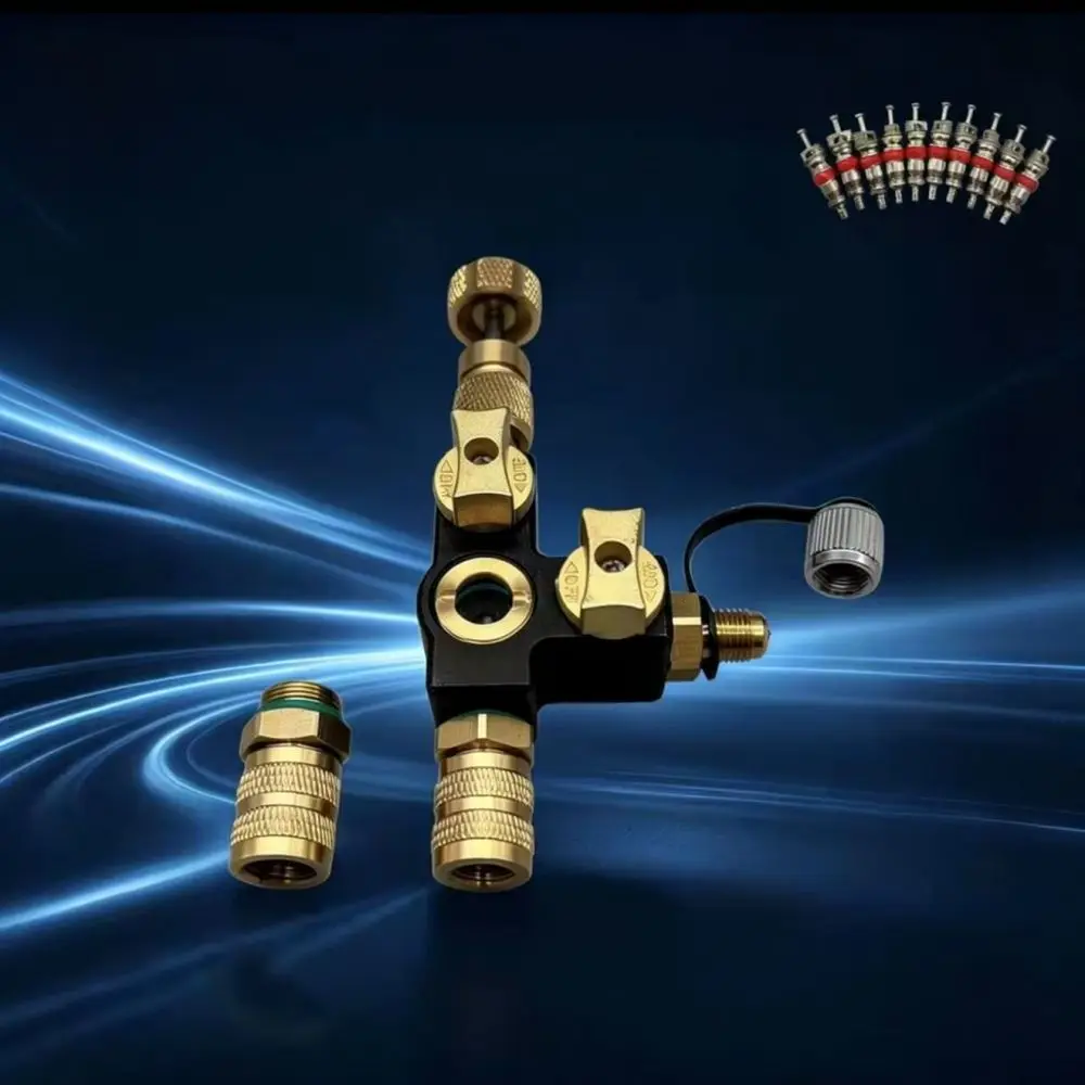 HVAC System Valve Core Remover Magnetic Tool Air Conditioner Refrigerator Repair Installer Copper Alloy Maintenance Accessory