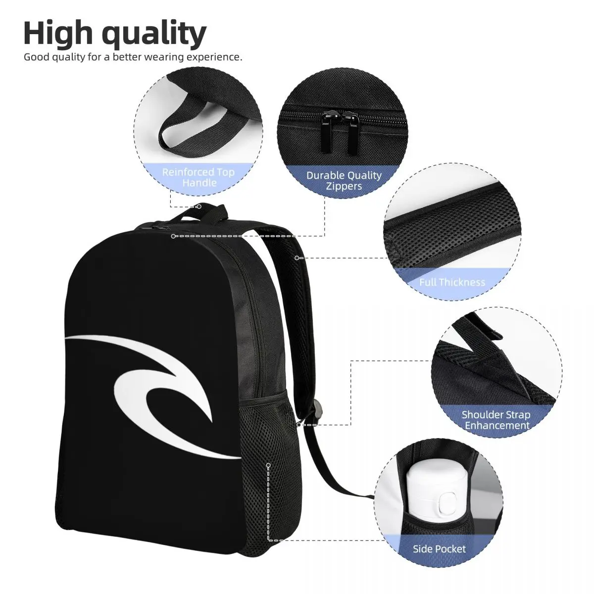Mochila para estudiantes con Logo de Rip Curl, mochila escolar para senderismo, mochila de viaje para niños y niñas, mochila de moda, bolsos de hombro